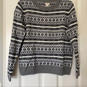 J Crew fair isle sweater